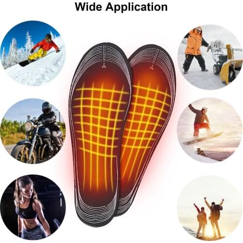 USB Heated Shoe Insoles Electric Foot Warming Pad Washable Multifunctional USB Electric Foot Warmer Electric Heating Insole