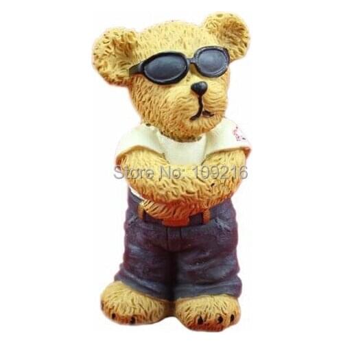 Wholesale!!!1pcs Bear Father (R0756) Silicone Handmade Soap Mold Crafts DIY Mold