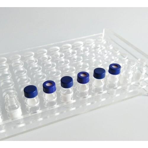 Custom Laboratory supplies Transparent Acrylic test tuber rack Three-layer test tube rack