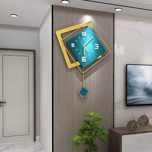 Luxury clock wall clock living room Nordic simple home decoration fashion creative personality watch decoration clock wall