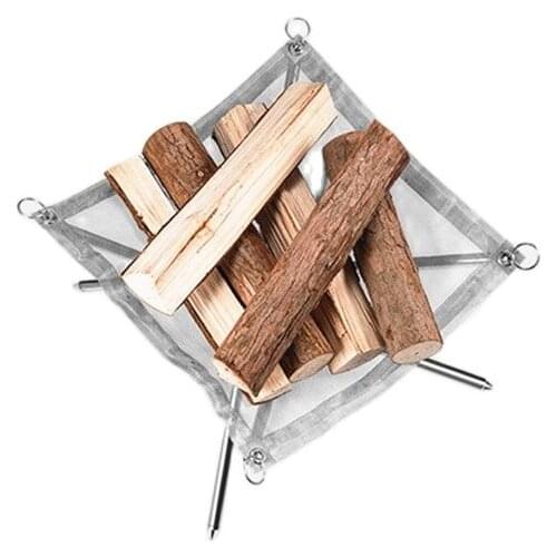 Portable stainless steel folding barbecue grill fire stove heating furnace flame mountain outdoor incinerator