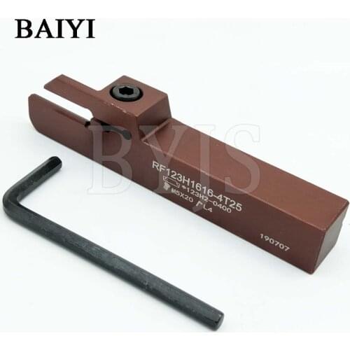 Lathe tool RF123H13-1616B holder RF123H1616-4T25 CNC turning tool suit lathe boring bar for N123H2-0400 4mm grooving inserts