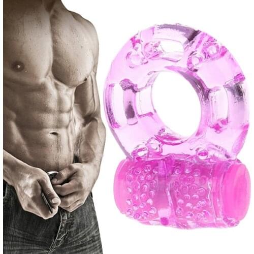 Vibrator Ring for Penis Cock Extender Ring Delay Ejaculation Sex Man Toys TK-ing
