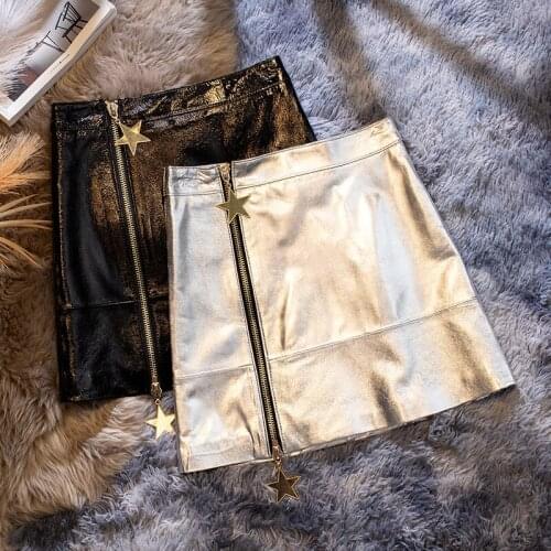 Female High Waist Skirt Womens Summer Skirts Real Sheepskin Leather Skirt Slim Elegant Short Skirt Donna Gonne Zjt2453