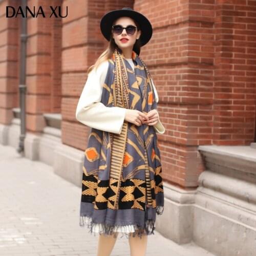 Bufanda Mujer Wool Poncho Head Scarves Women Elegant Lady Carf And Warm Shawl Stoles Bandana Scarf Hijab Luxury Brand Tippet