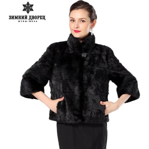 2016 New style womens fur coat, Black short-sleeve fashion fur vest, winter fur vests fur,Slim short mink coat