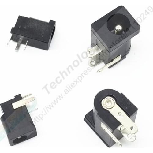10pcs/lot DC Power adapter dc jack connector DC005 5.5 X 2.5 2.1 mm DC- 005 DC002 3.5 X 1.1 1.3 mm free shipping