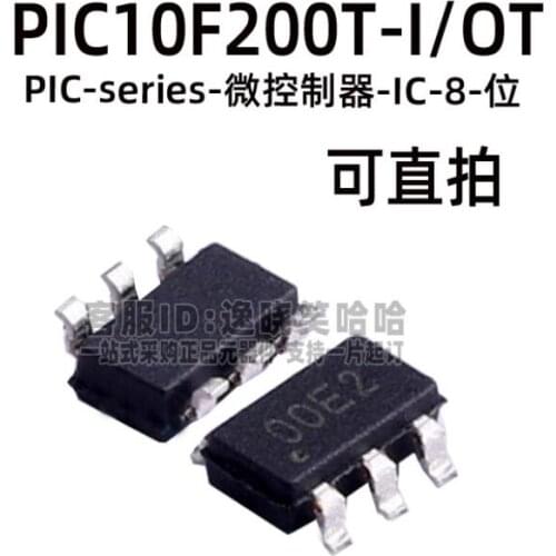 100pcs/lot PIC10F200T-I/OT PIC10F200T-I PIC10F200T PIC10F200 10F200 SOT23-6 IC best quality