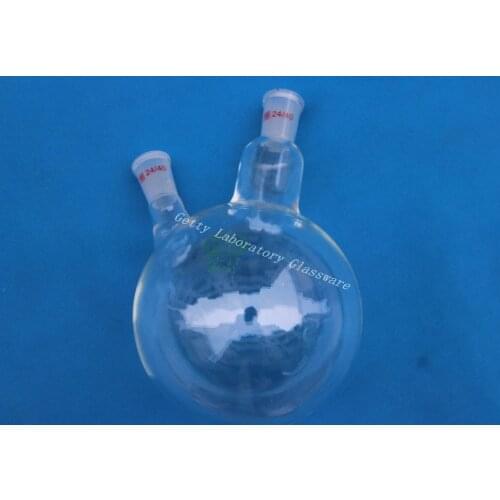 2000ml (2L) Two-neck round bottom flask, 2-neck, 24/40,heavy wall (Borosilicate glass 3.3)
