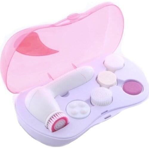 6 in 1 Electric Face Cleanser, Multi-function Rotary Facial Cleansing brush and Massager Battery Power