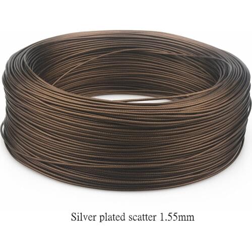 Hifi Silver Bulk Cable1.55MM DIY Audio RCA Signal Cable 20M/50M/100M/200M