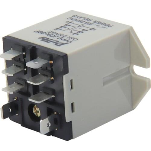 JQX-30F 220V Coil AC Rating 250V 30 A Plug-in Type Power Relay