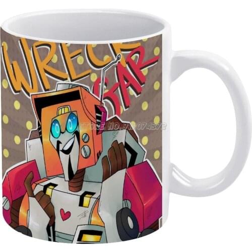 Gar Coffee Mugs Ceramic Personalized Mugs 11 Oz White Mug Tea Milk Cup Drinkware Travel Mug Gar Prime Rescue Bots