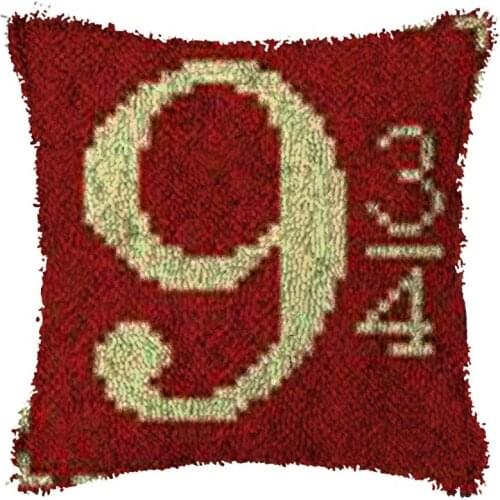 Number DIY Latch Hook Rug Kit 3D Segment Embroidery Pillow Wool Cross Stitch Carpet Set Crafts