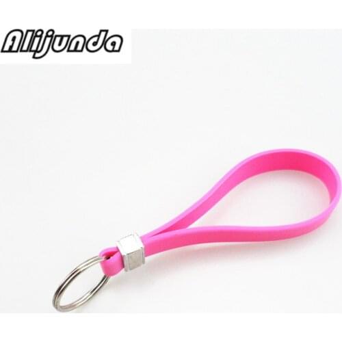 New silicone key long wristband bracelet key spoon portable key chain for Honda CRV Accord Odeysey Crosstour FIT Jazz City Civi