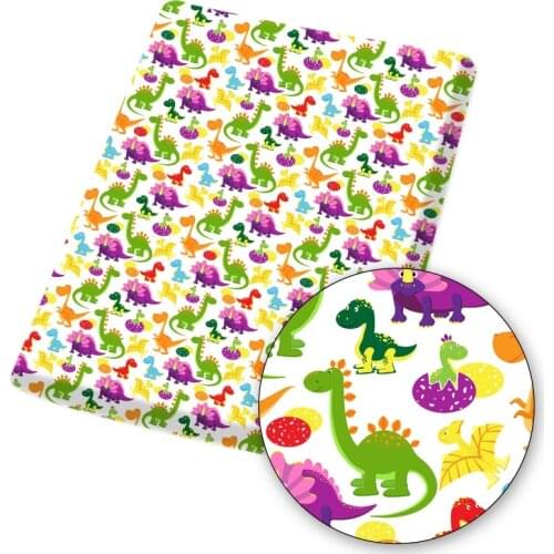 Polyester Cotton Fabric Sheet Printed Cloth Fabrics Cartoon Easter Dragon Egg For DIY Craft Bag Home Textile Sewing 45*145cm/pc