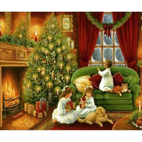 Full Square DIY Diamond Painting Santa Claus Christmas 5D Diamond embroidery Picture Cross Stitch Mosaic Home Decor gift G217