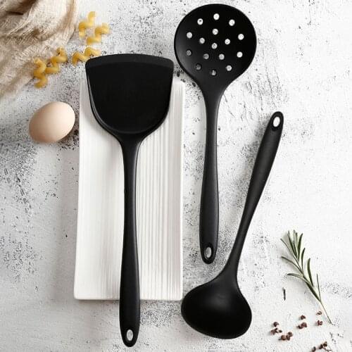 Silicone cookware three-piece non-stick high temperature resistant silicone spatula household kitchen cooking tools