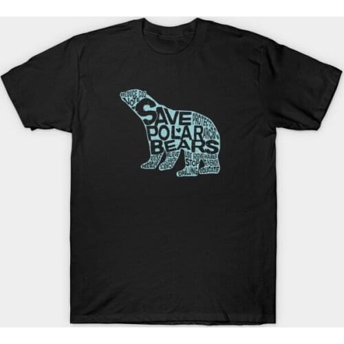 Save Polar Bears T-Shirt. Summer Cotton O-Neck Short Sleeve Mens T Shirt New S-3XL