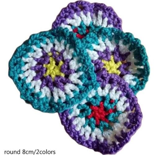 Modern cotton placemat cup coaster mug kitchen Christmas glass table place mat cloth lace Crochet tea coffee drink doily Bar pad