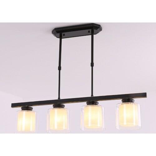 Modern Dining Tables Chandelier Black Industrial Living Rroom Kitchen Creative Home Decor Interior Lighting Lusters Luminaires