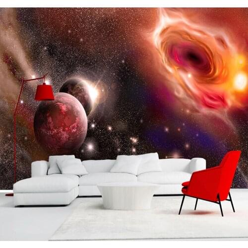 Modern Creative 3D Photo Wallpaper Starry Sky Milky Way 3D Wall Murals Living Room Theme Hotel Background Waterproof Wall Cloth