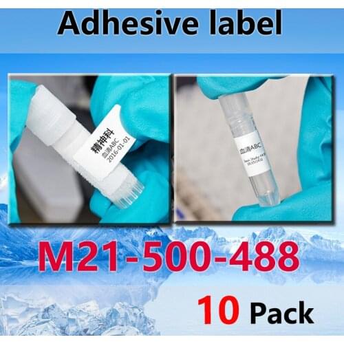 10 Pack M21-500-488 Polyester Label Ribbon 12.7mmX6.4m for BMP21 Plus ID PAL LABPAL Label Maker labeling machine and BMP21-LAB
