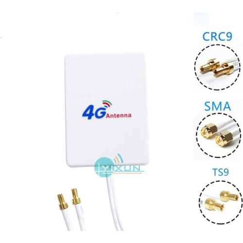3G 4G LTE Router Modem Aerial External Antenna with double SMA TS9 CRC9 connector RG174 2m cable for Huawei ZTE 4G LTE router