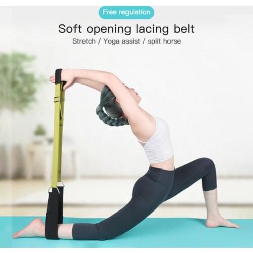 Yoga Stretching Tension Band Tension Rope Split Training Splits Elastic Stretch Belt Brace Auxiliary Gym Fitness Bandage