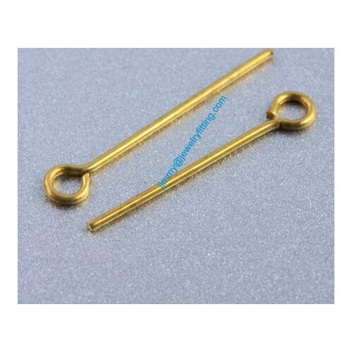 Jewelry Making findings Eye Pins Brass Pins ;Scarf Pins findings 0.7*20mm