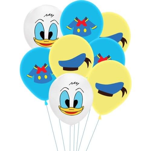 10Pcs Disney Donald Duck Latex Balloons Party Balloon Birthday Balloons Baby Shower Kids Birthday Party Supplies