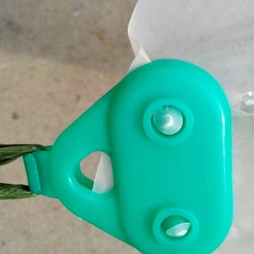 10pcs Plastic Greenhouse Film Clip Film Buckle High Quality Green Agricultural Film Clip Gardening Supplies Elbow Fittings