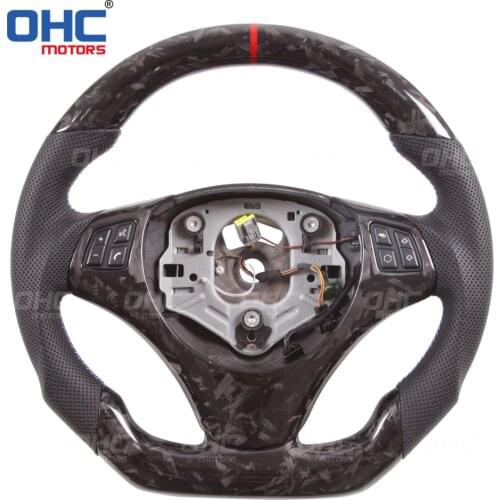 100% Real Forged Carbon Fiber Steering Wheel compatible for F20 F22,F23 & F45 F30,E90 E92 E93
