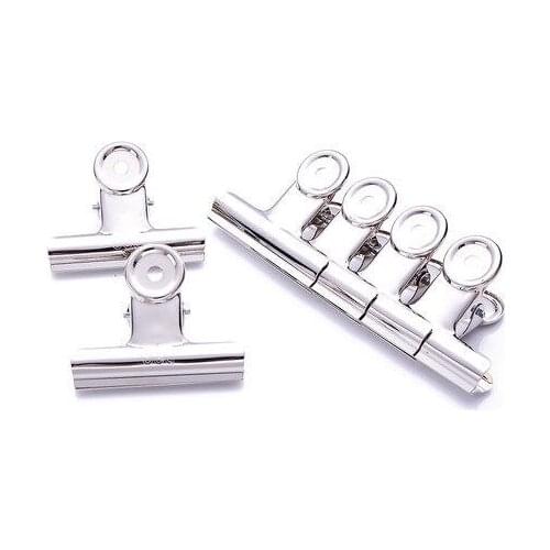 9523 ticket clip Financial round ticket clip material clip iron clip 6pcs/bag 51mm ticket clip