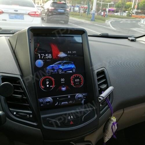 Android 9 4+64G PX6 For Ford Fiesta 2008 2009 2010 2011 - 2016 Vertical Tesla IPS Screen Car Multimedia Player Headunit Radio