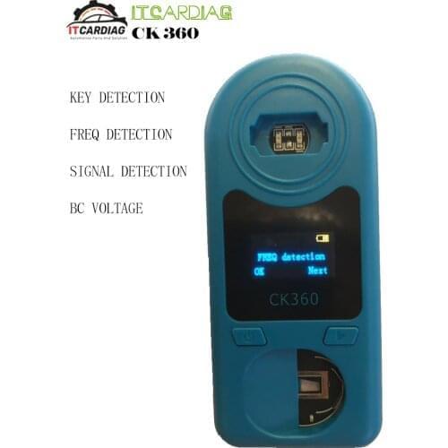 Auto Key Frequency Detector CK360 Easy Check Remote Control Remote Key Tester for Frequency 315Mhz-868Mhz & Key Chip & Battery