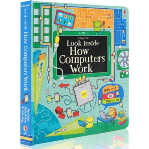 Britain English 3D Usborne Look Inside Your Body Flap Book Education for Children Learning English Word Card Board Book for Kdis