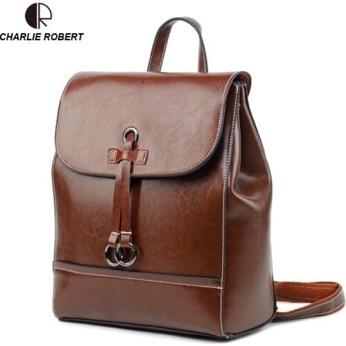 Женские винтажные рюкзаки CHARLIE ROBERT China At AliExpress
