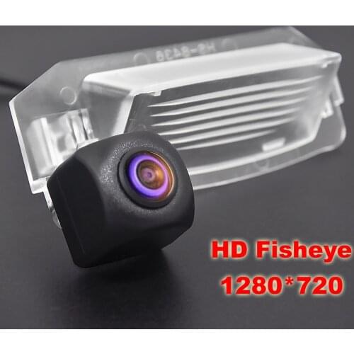 HD 1280*720 Fisheye Car Reversing Rear View Camera For Mitsubishi Outlander II III IV 2006~2019 Night Vision Back Up Parking Cam