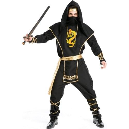 Men Halloween Cosplay Costumes Men Anchoret Anchorite Hokkaido Warrior Vader Knight Cosplay Costumes 5 PCS Set