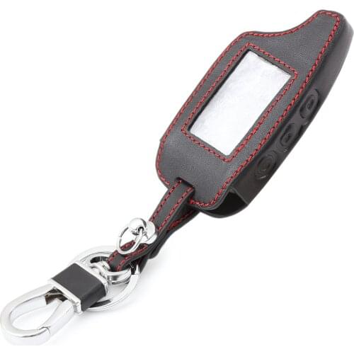 Leather Remote Control Cover Case For Pandora DXL 3000 3170 3250 3290 3500 3700 Russia 2-Way Car Alarm System LCD Transmitter