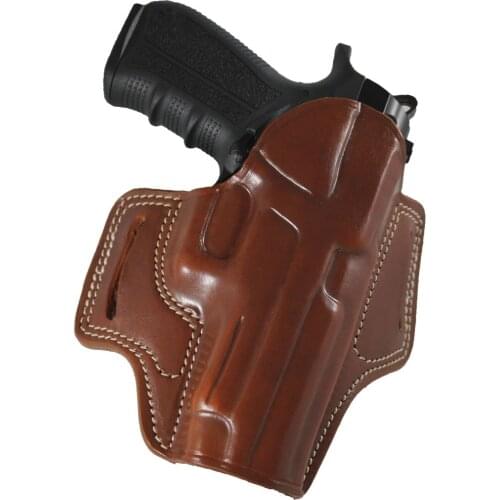 YT HOBBY S & W M & P 2.0 Handmade Pancake Style Leather OWB Carry Two Slot Fast Draw Pistol firearm Gun Holster