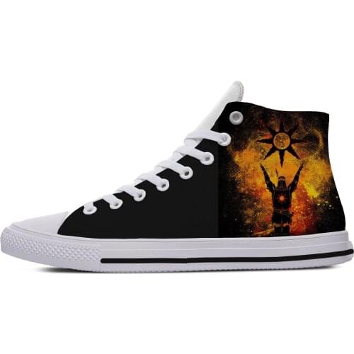 Praise The Sun Lovely Funny Cute Novelty Design Lightweight High Top Canvas Shoes Men Women Casual Breathable Sneakers
