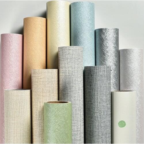 Linen Wallpaper Wall Cloth Stickers Thick 3D Dormitory Living Room TV Background Office Home Decor Self Adhesive Waterproof Film