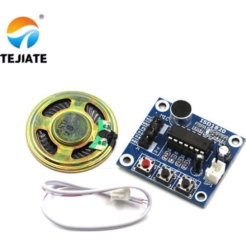 1PCS ISD1820 Voice Recording Module Playing Modular Device With Microphone 0.5W Loudspeaker