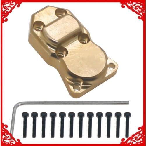 Machined brass copper axle housing diff cover for 1/24 SCX24 crawler upgraded Parts