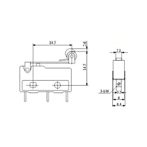 Switch 5A 250VAC MICROSWITCH 10 pieces with wheel limit bf 99 S0524 sent from Italy