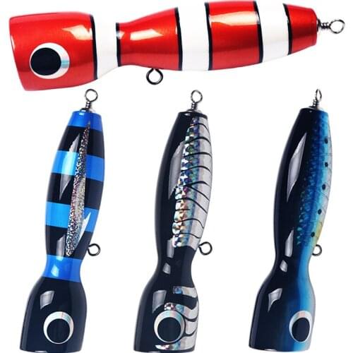 1pcs Big Popper Fishing lure 17.5cm 120g Crankbait Iscas Artificial Wobblers ABS Hard Bait Pesca Bass Carp Pike Fishing Tackle