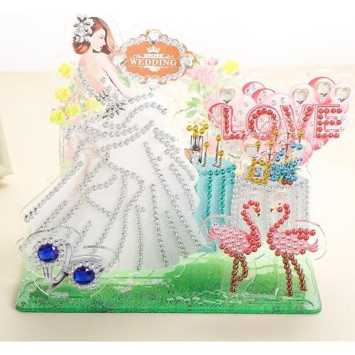 Wedding Decoration Acrylic DIY Diamond Painting LOVE Bride Diament Embroidery Mosaic Cross Stitch 5D Rhinestone Room Decor