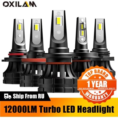 12000LM Car Headlight Bulbs LED H7 H4 9003 Hi/Lo H11 H8 9012 HIR2 HB3 HB4 Mini Automobiles Headlamp Auto Lamp Turbo 12V 6000K